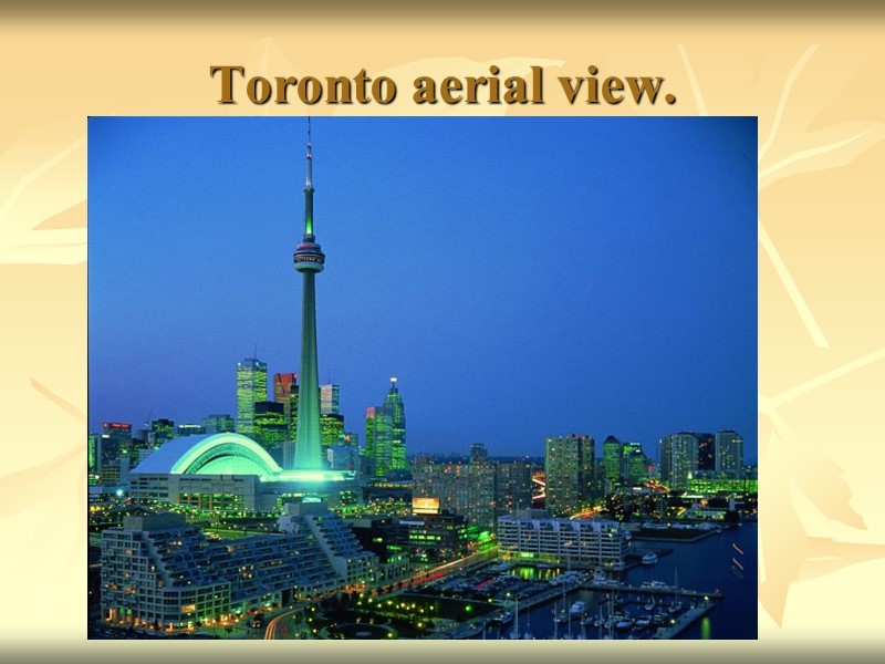 Toronto aerial view.